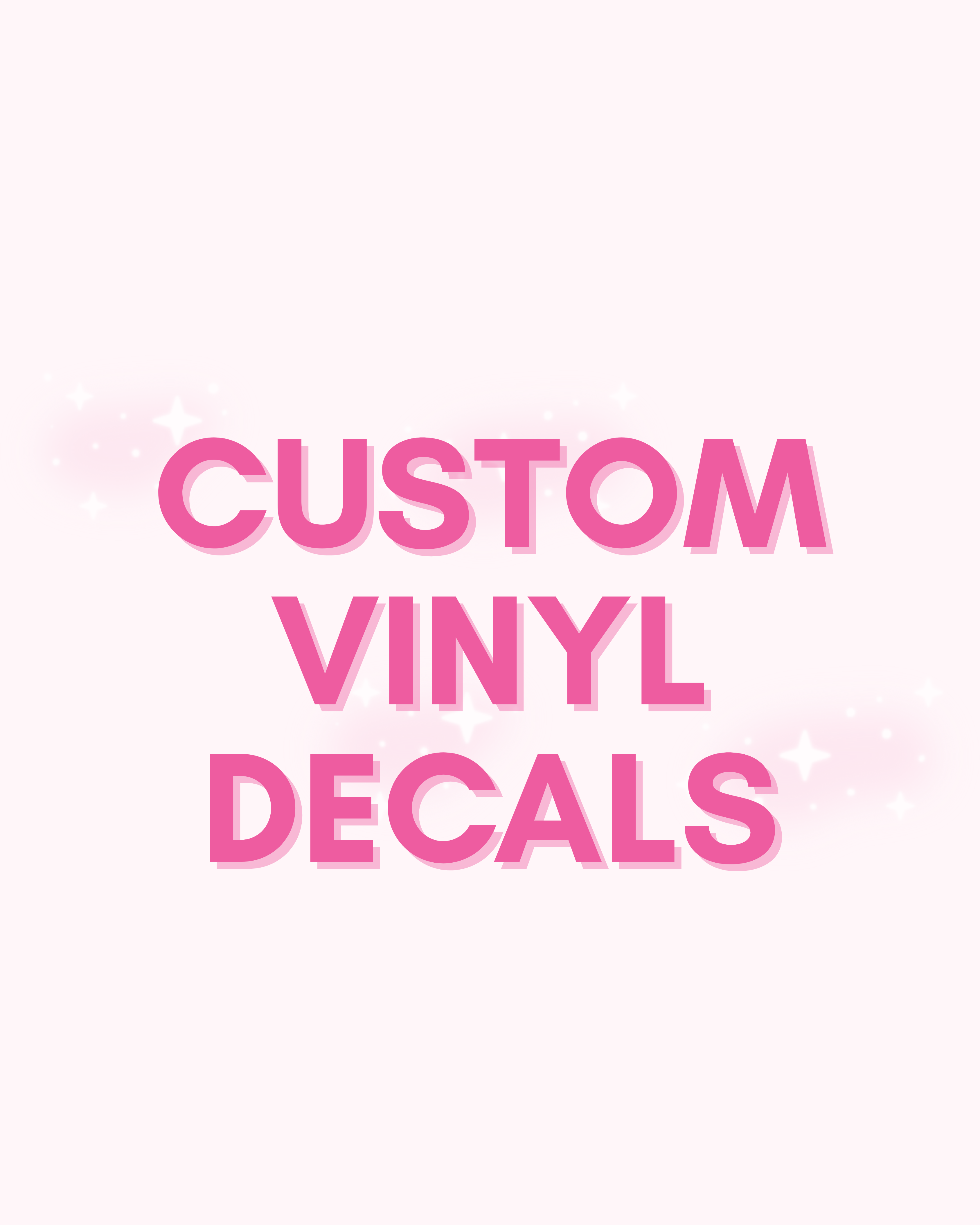Custom Vinyl Decals – Cars, Businesses, Balloon Wood Arches & More