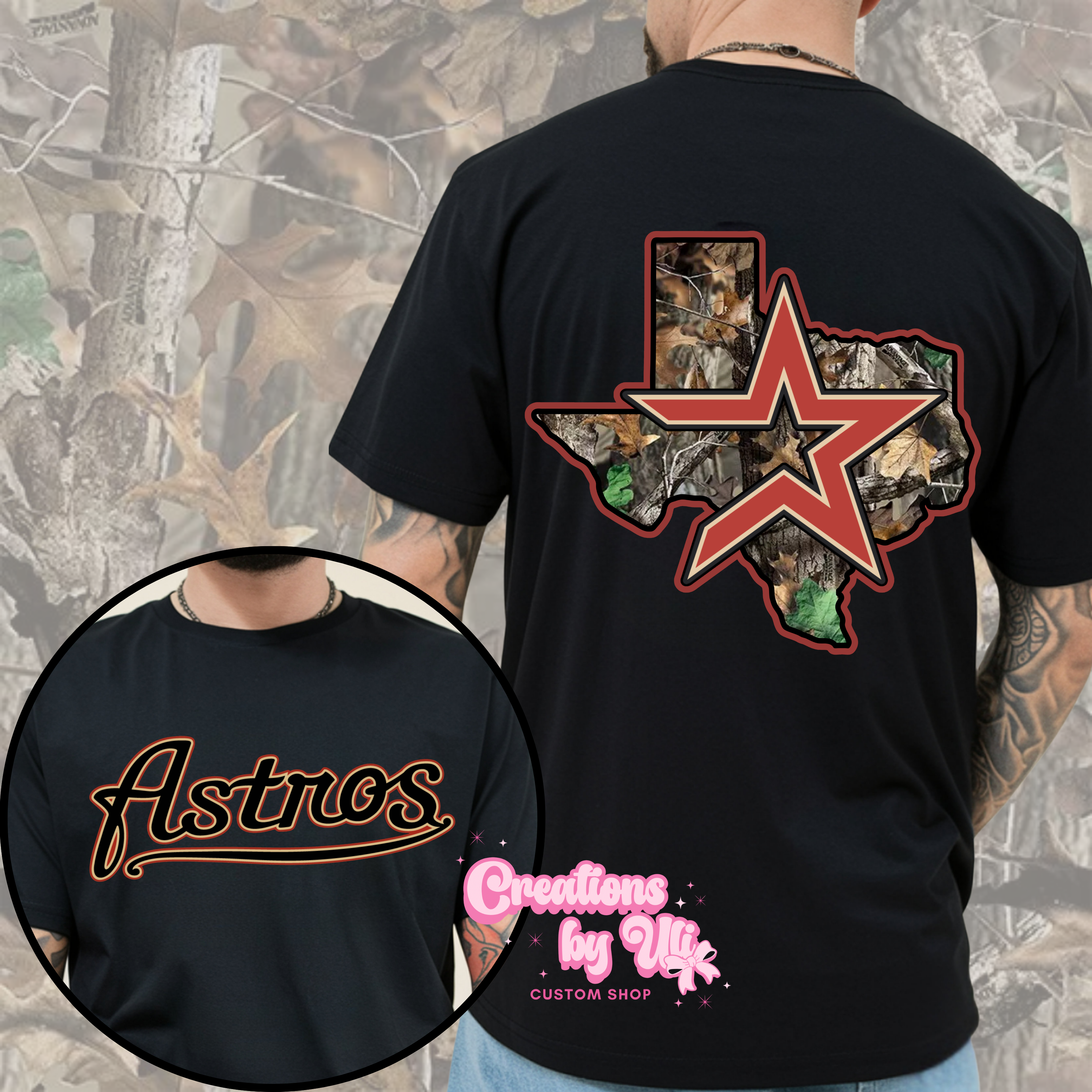 Astros Script Texas Camo Tee