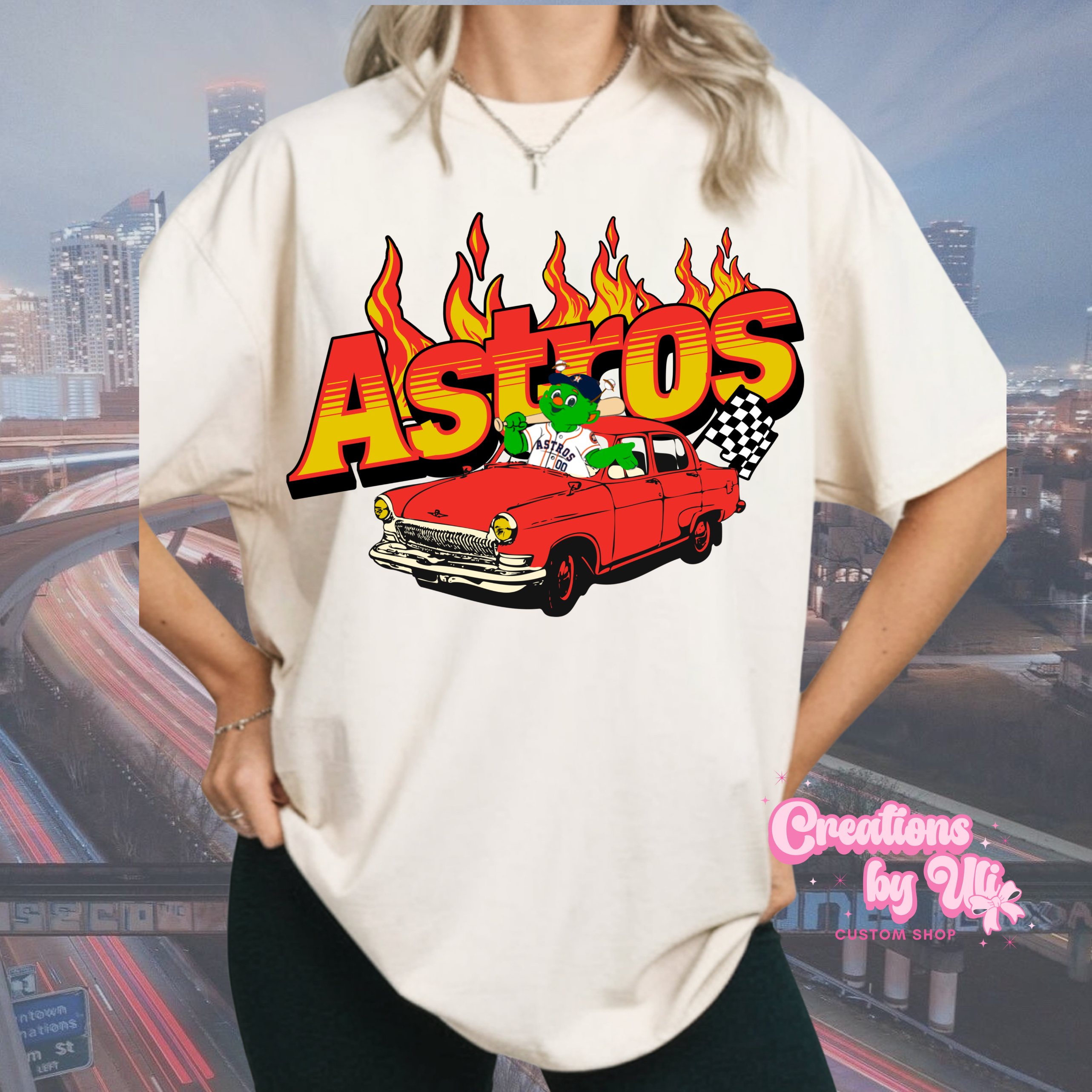 Flame Car Mascot Tee