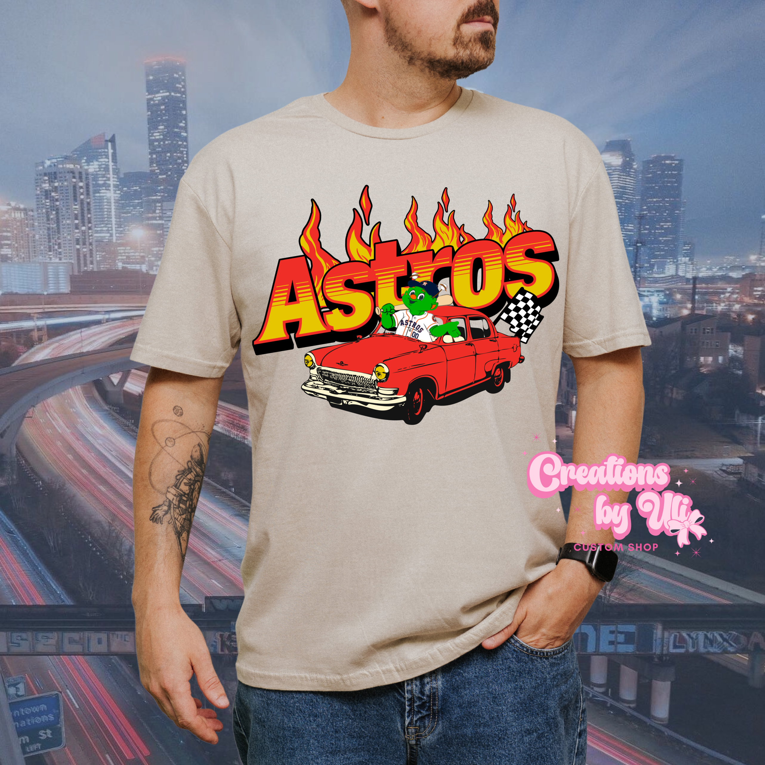 Flame Car Mascot Tee