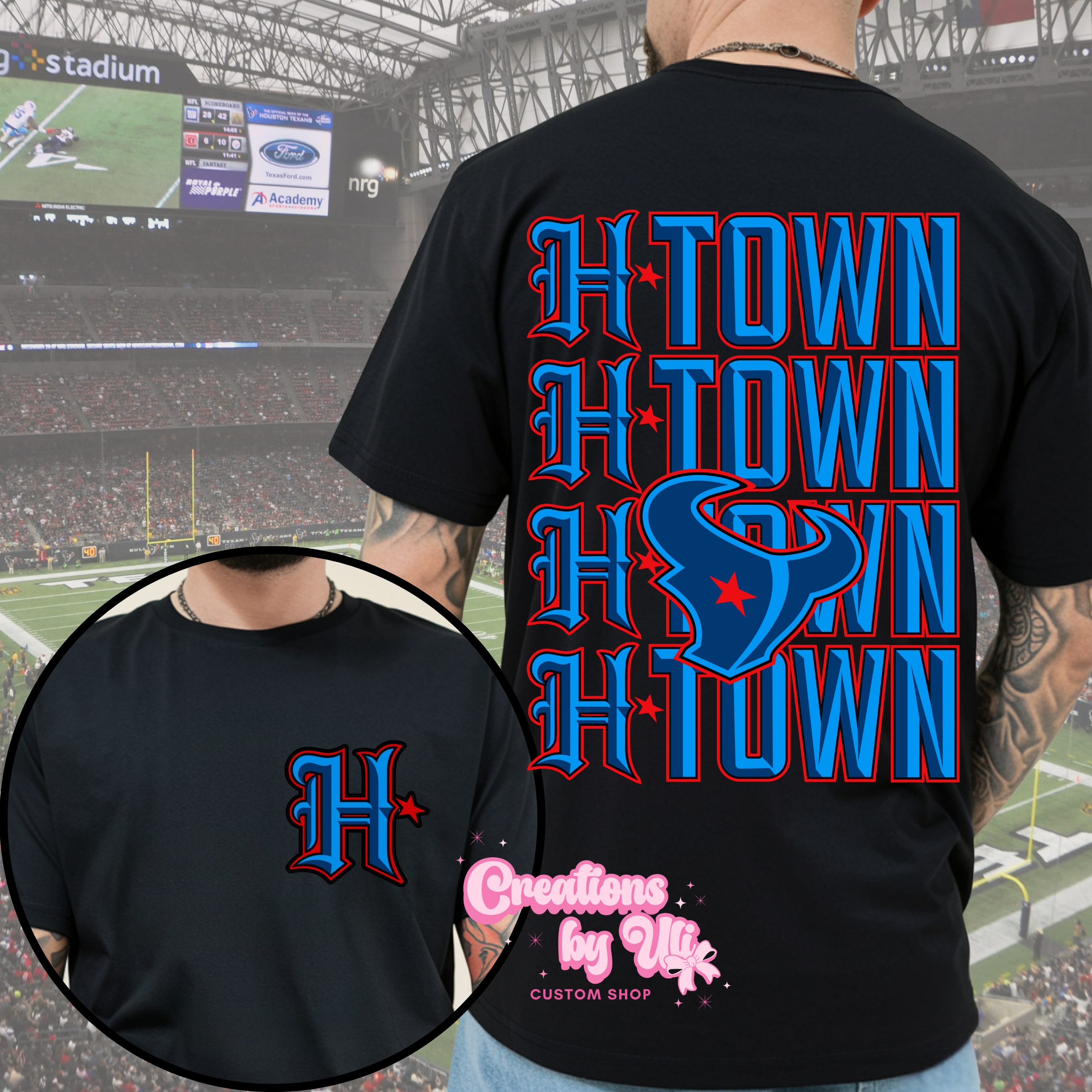 H-Town Stacked Tee