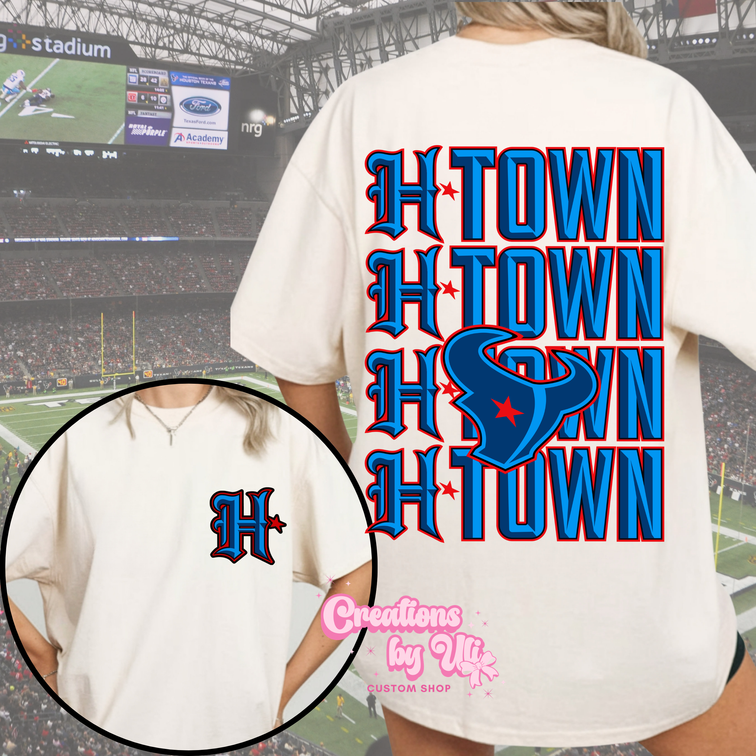 H-Town Stacked Tee