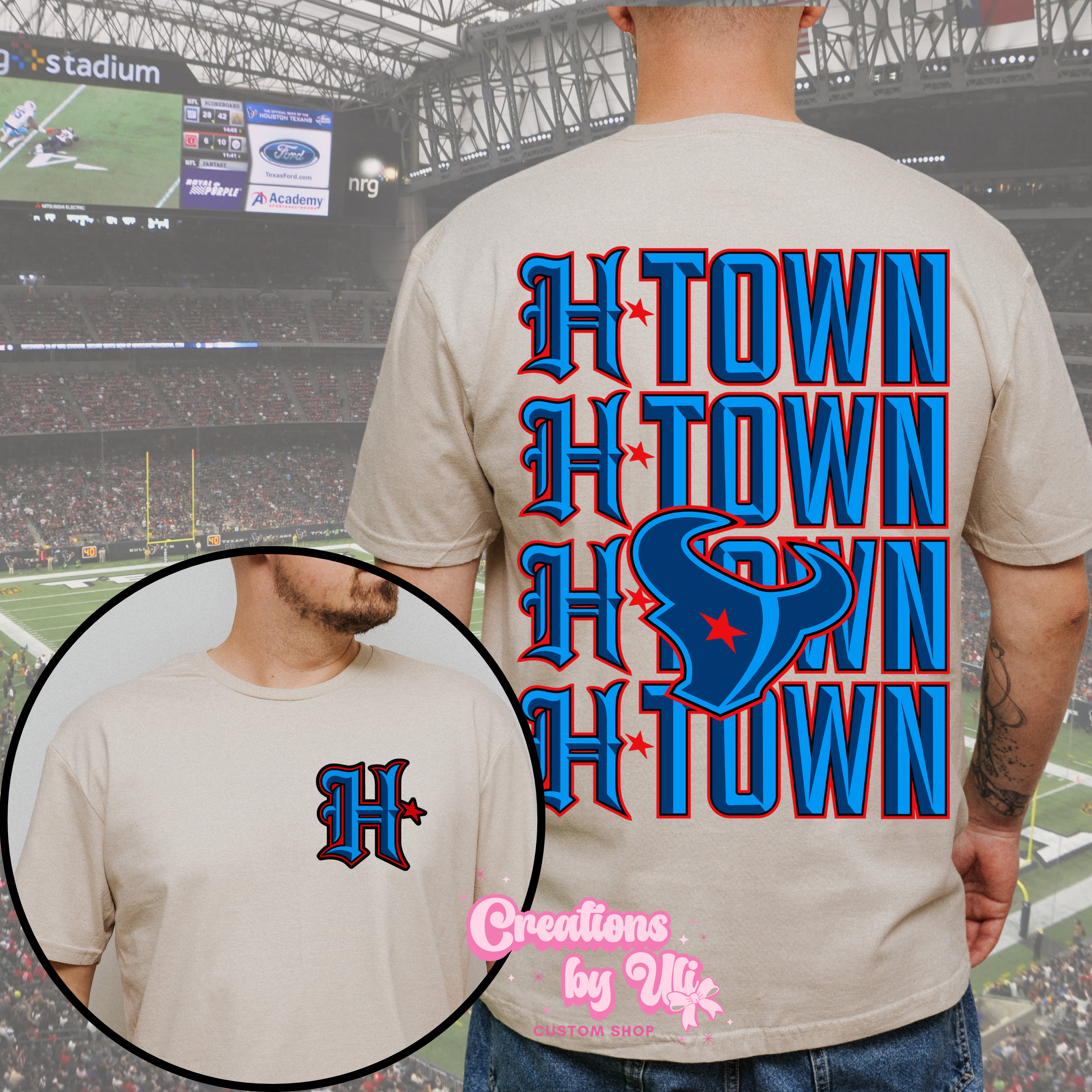 H-Town Stacked Tee