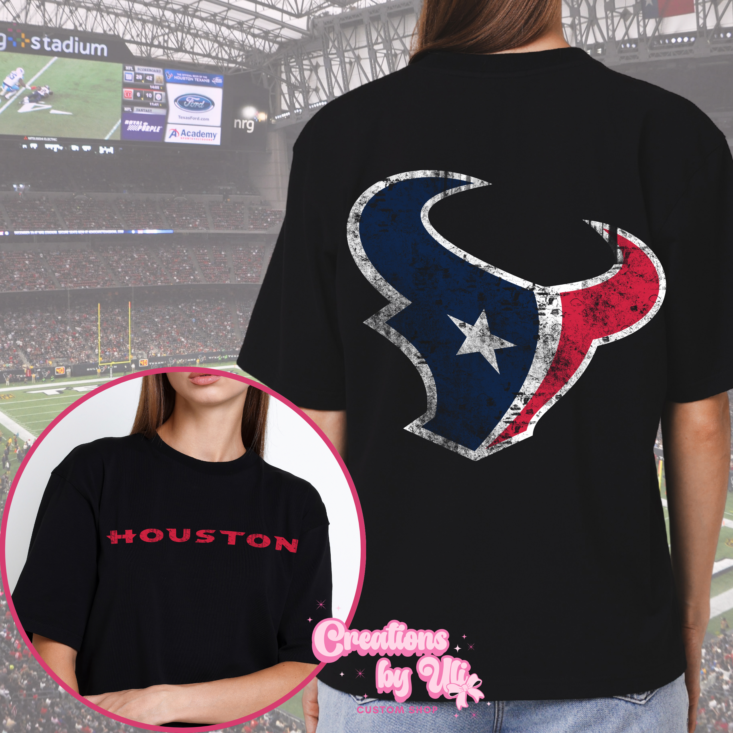 Houston Texans Distressed Tee
