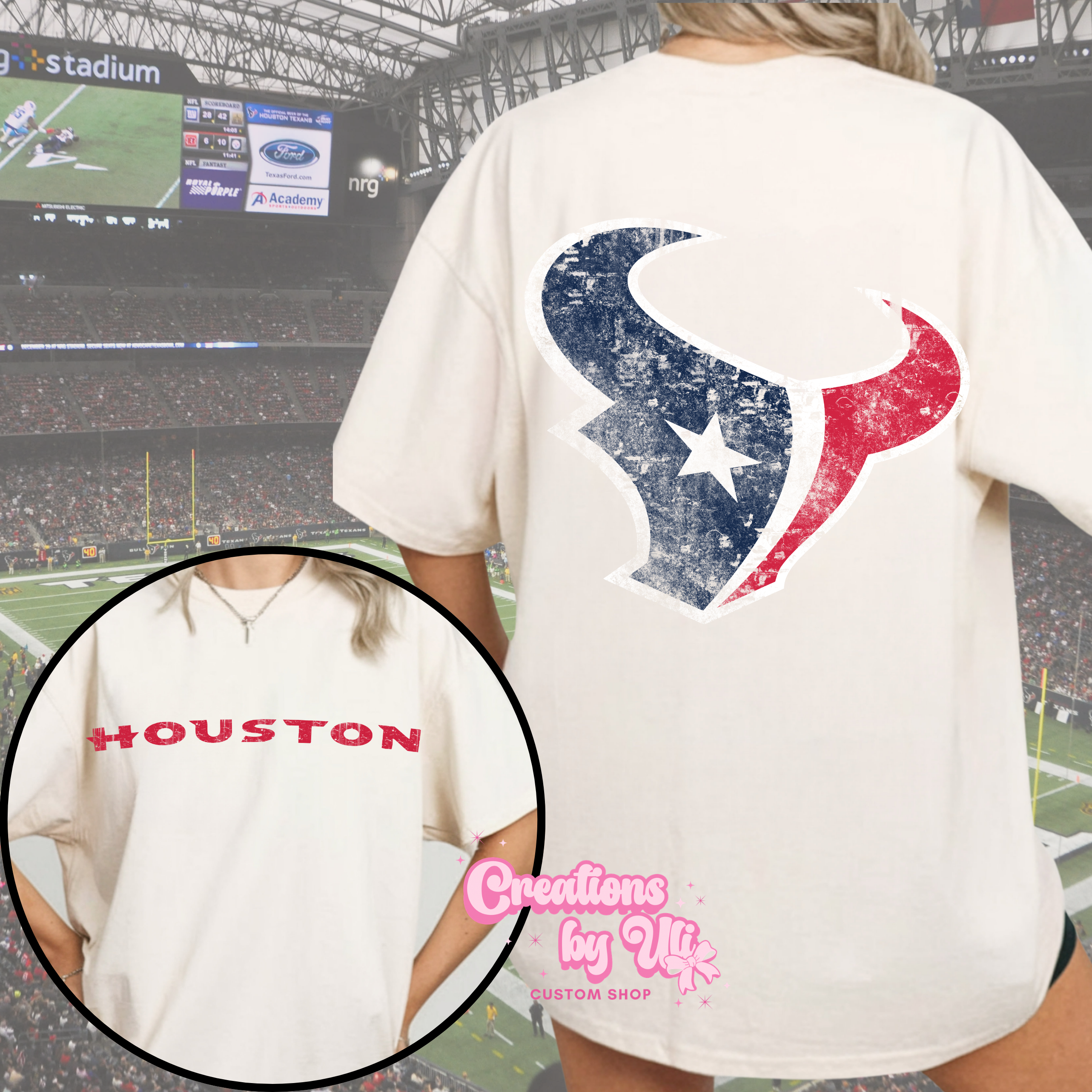 Houston Texans Distressed Tee