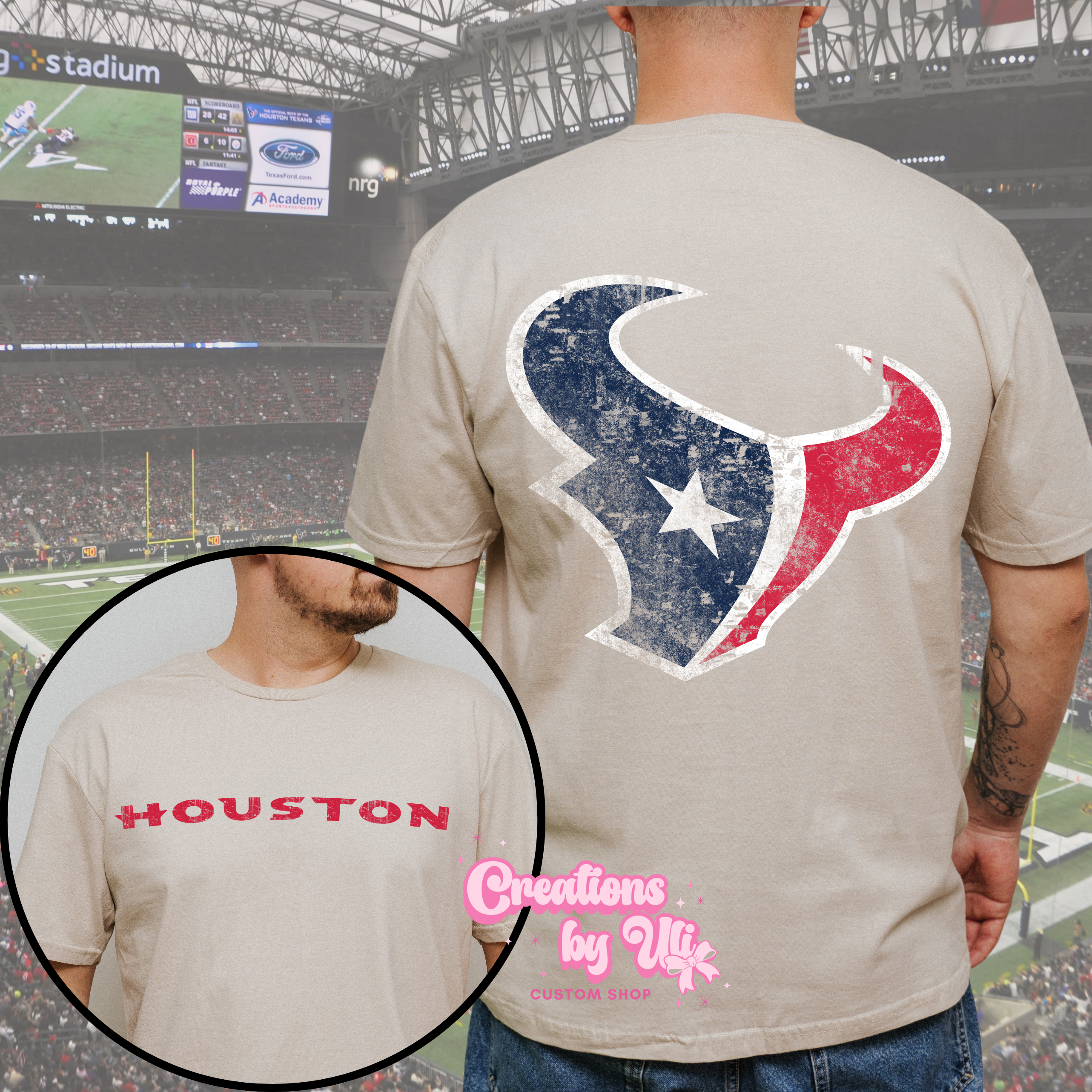 Houston Texans Distressed Tee