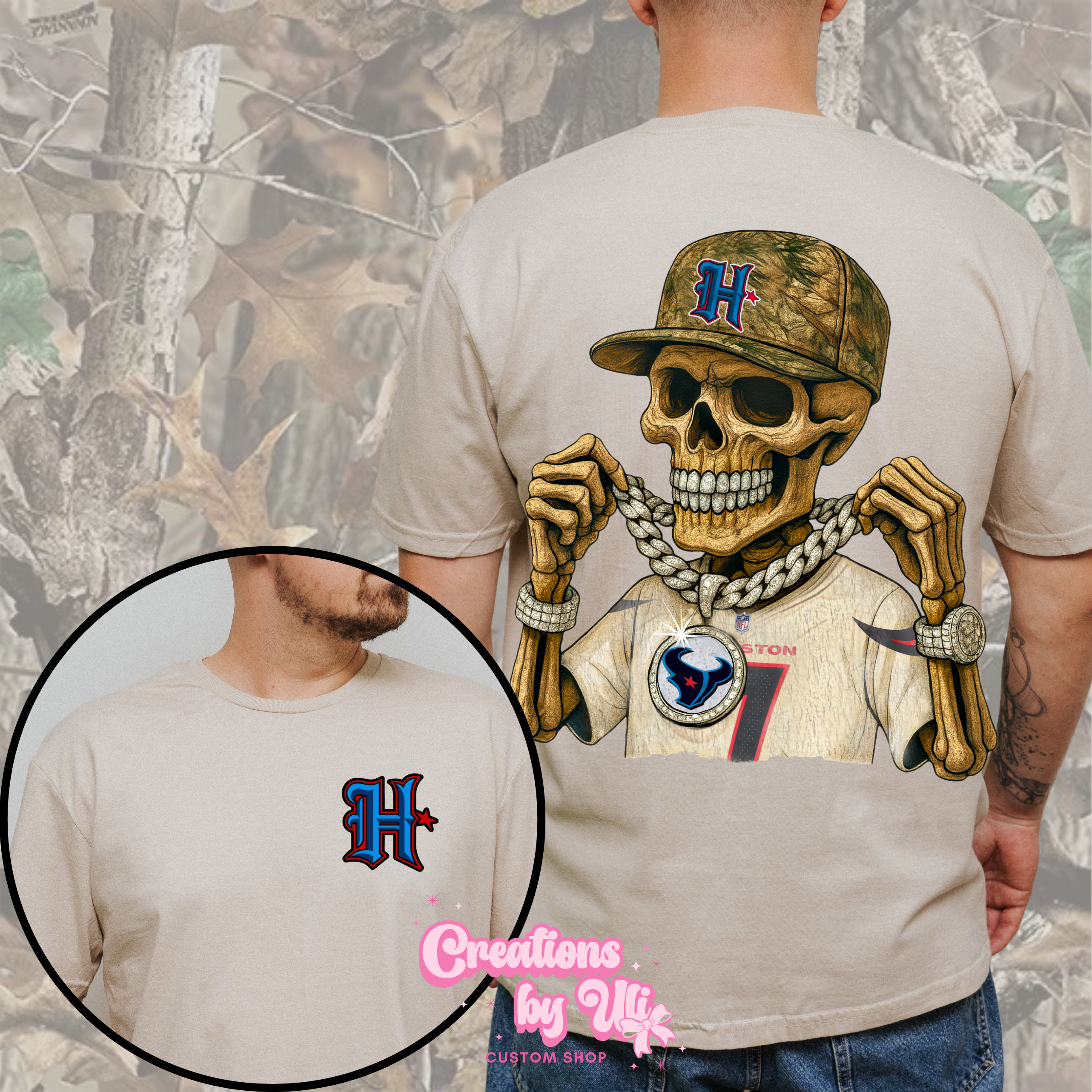 Houston Texans Skeleton Tee