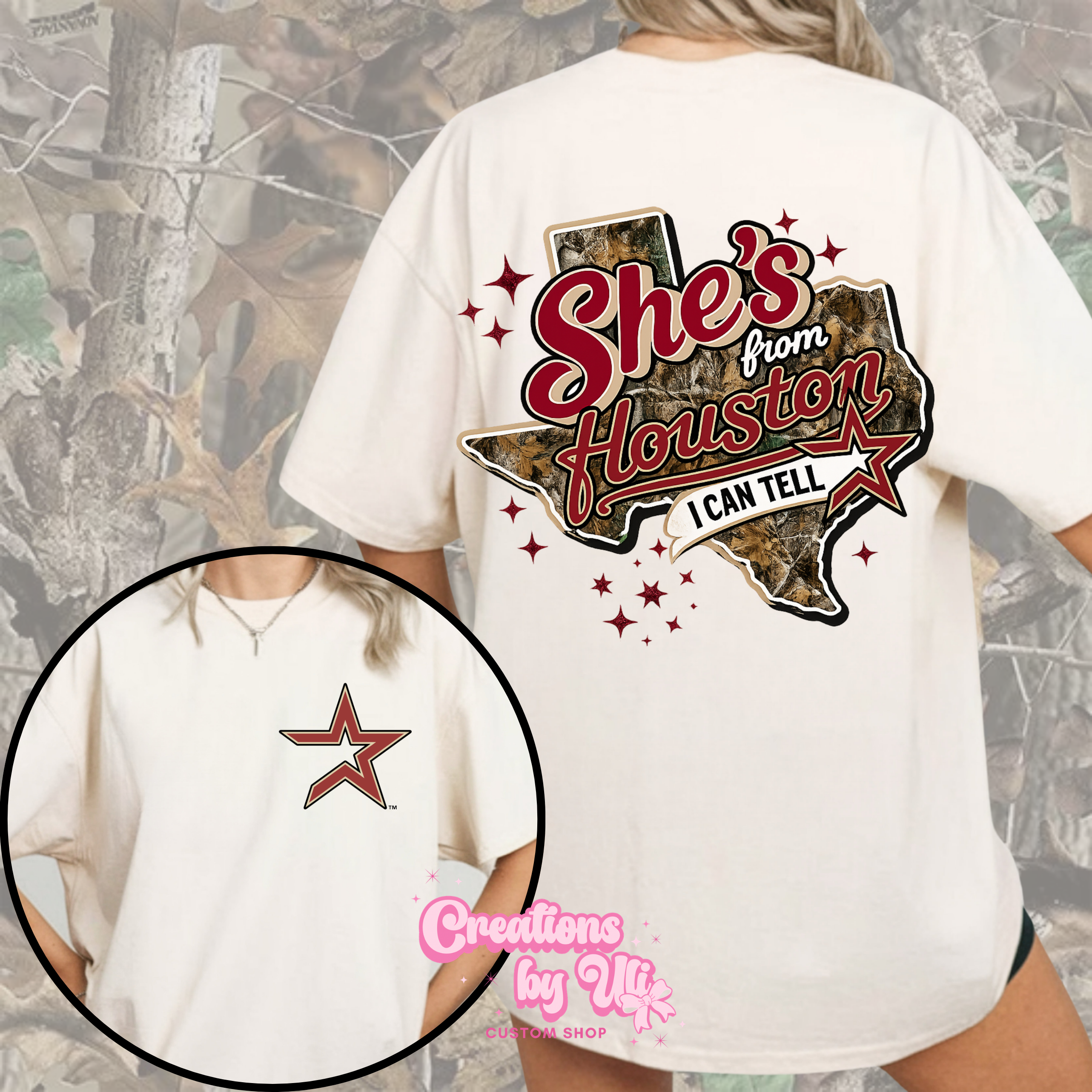 She’s From Houston Tee – Camo
