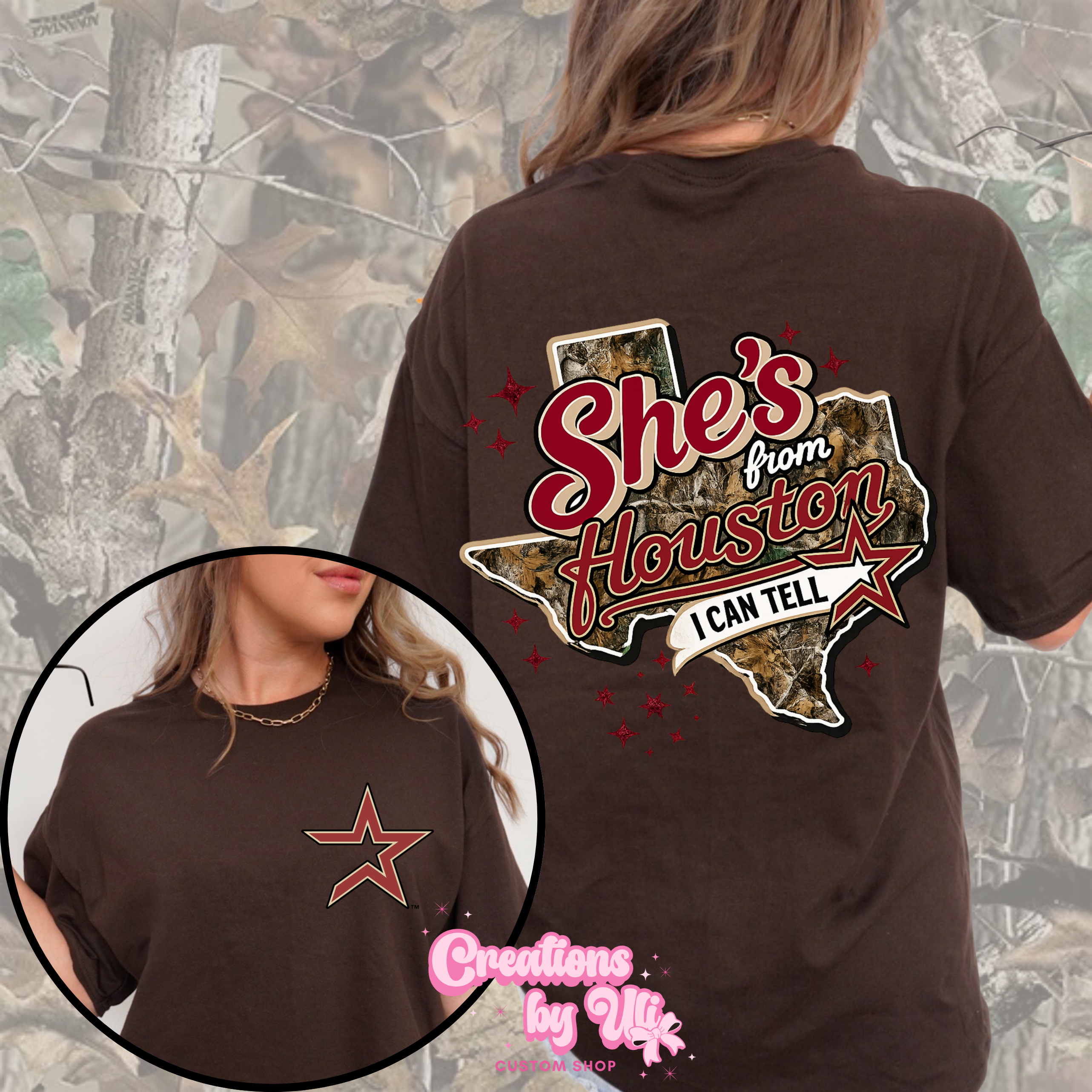 She’s From Houston Tee – Camo