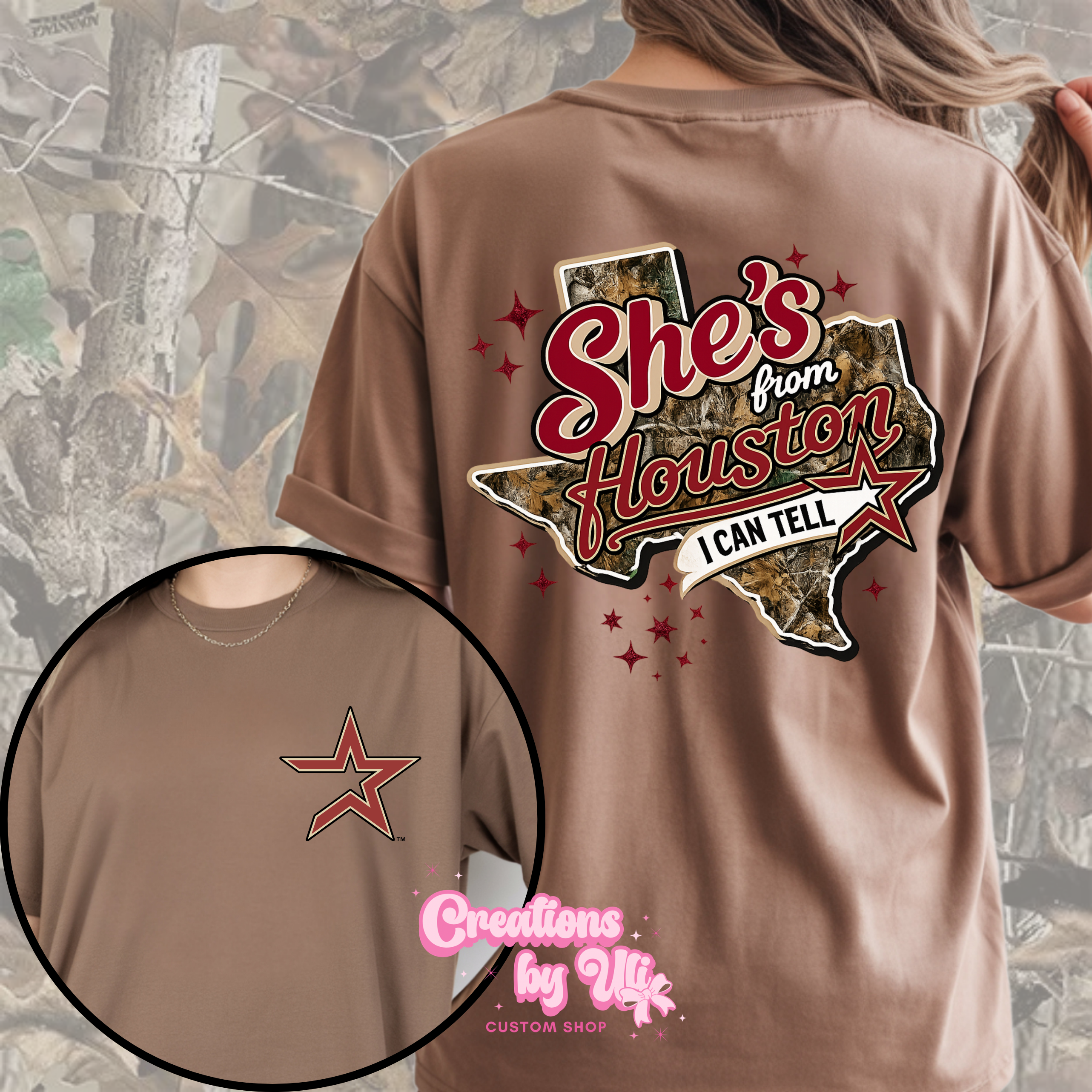 She’s From Houston Tee – Camo