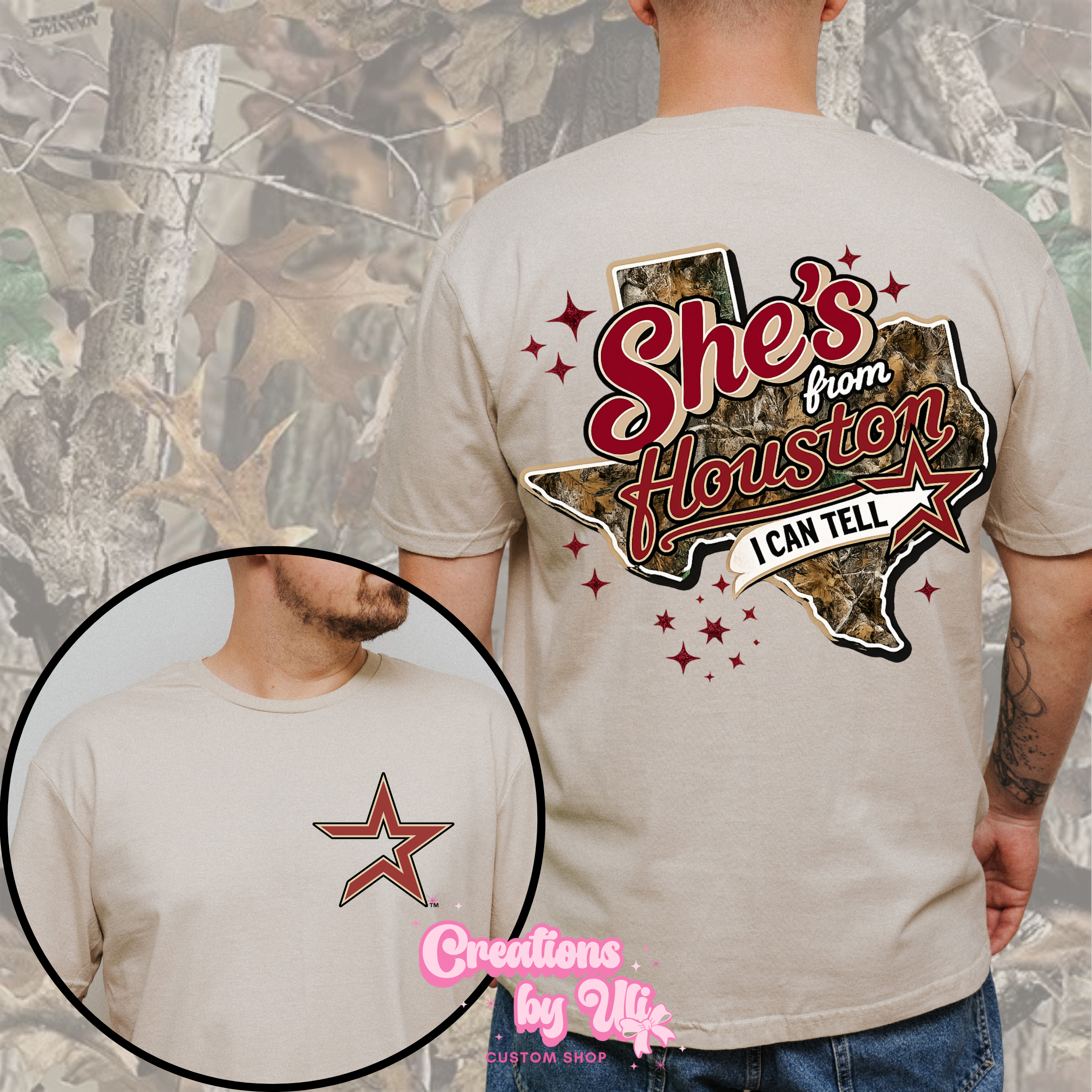 She’s From Houston Tee – Camo