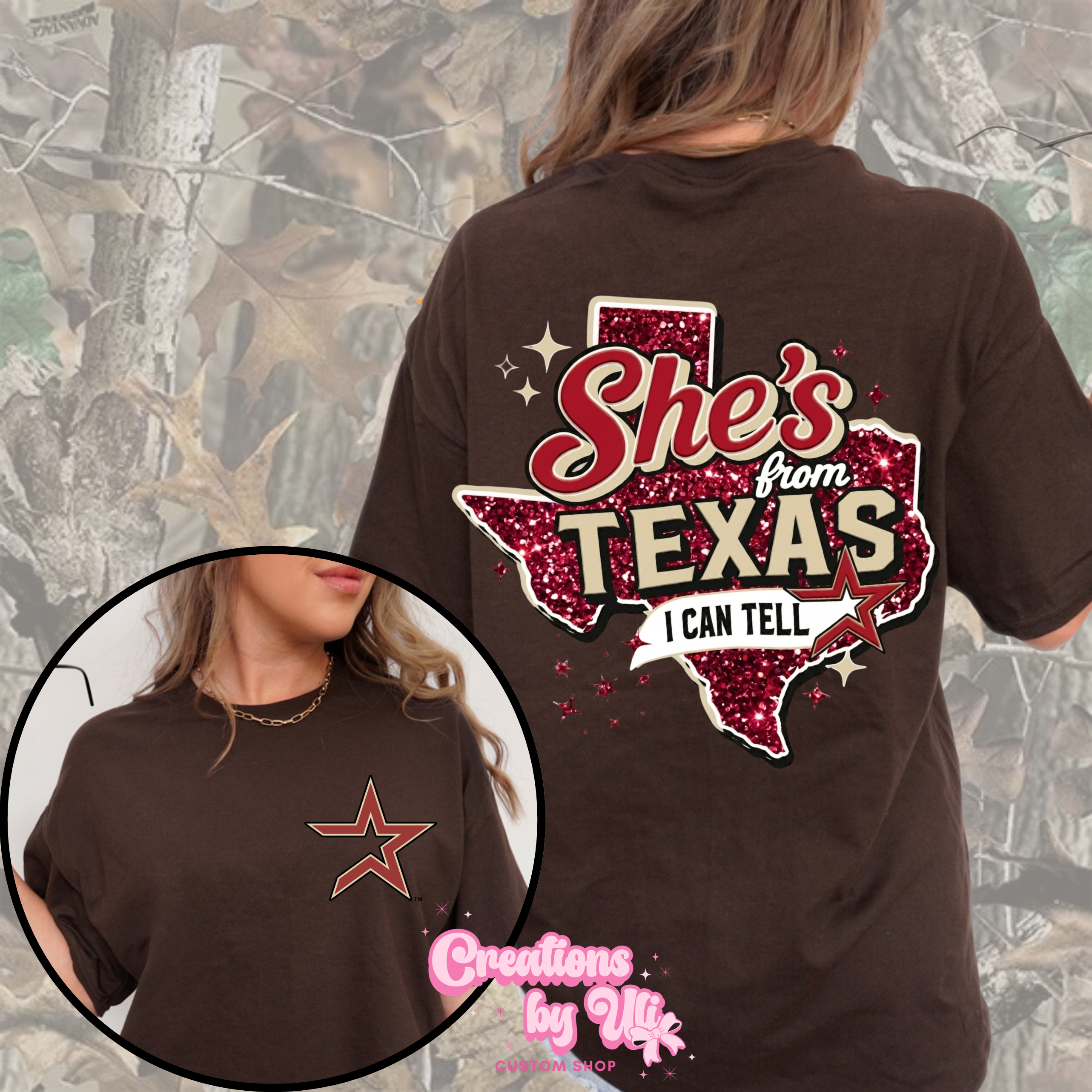 She’s From Texas Tee – Glitter