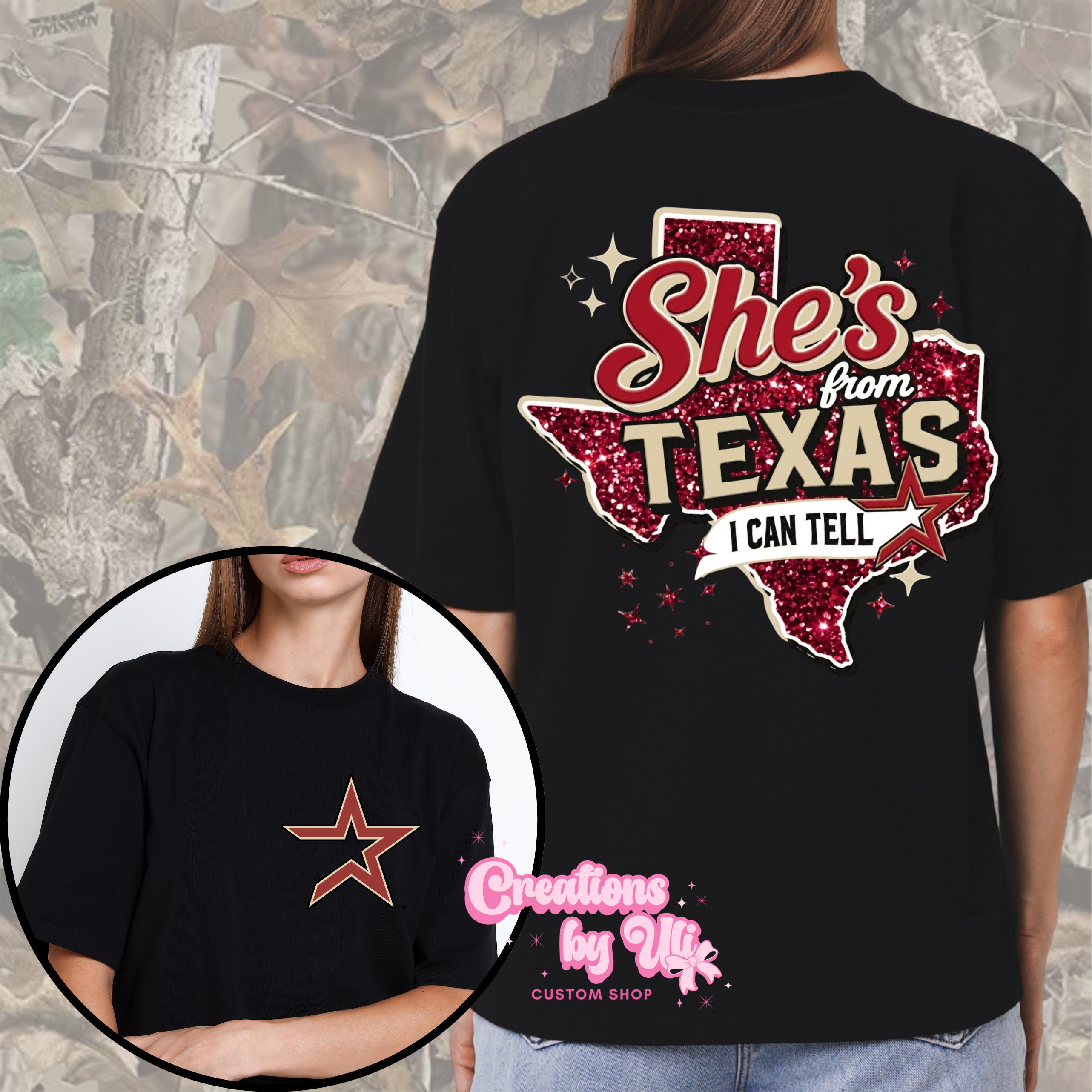 She’s From Texas Tee – Glitter