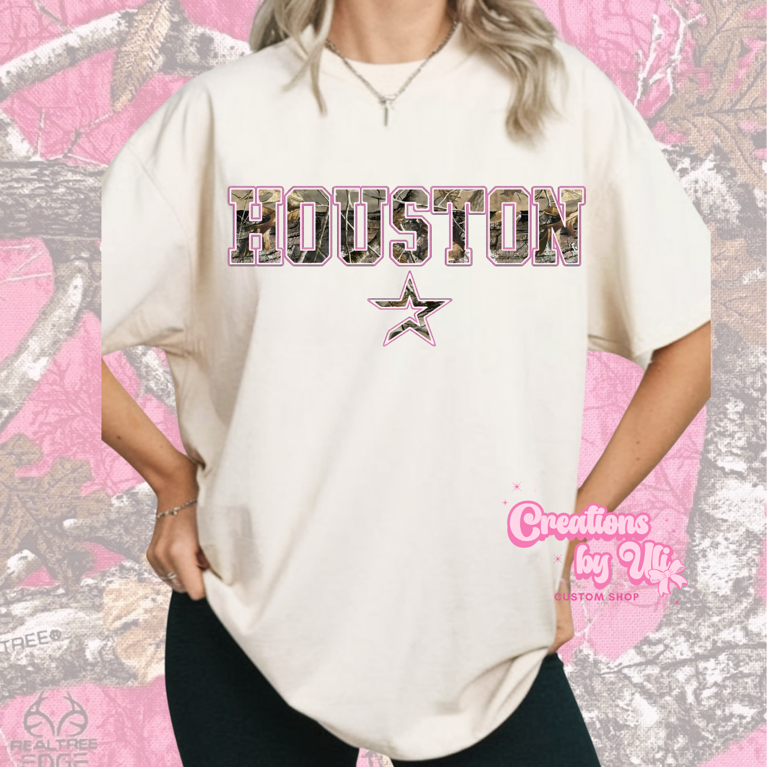 Houston Camo Pink Tee