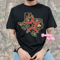 Texas Camo Tee - Beige Outline