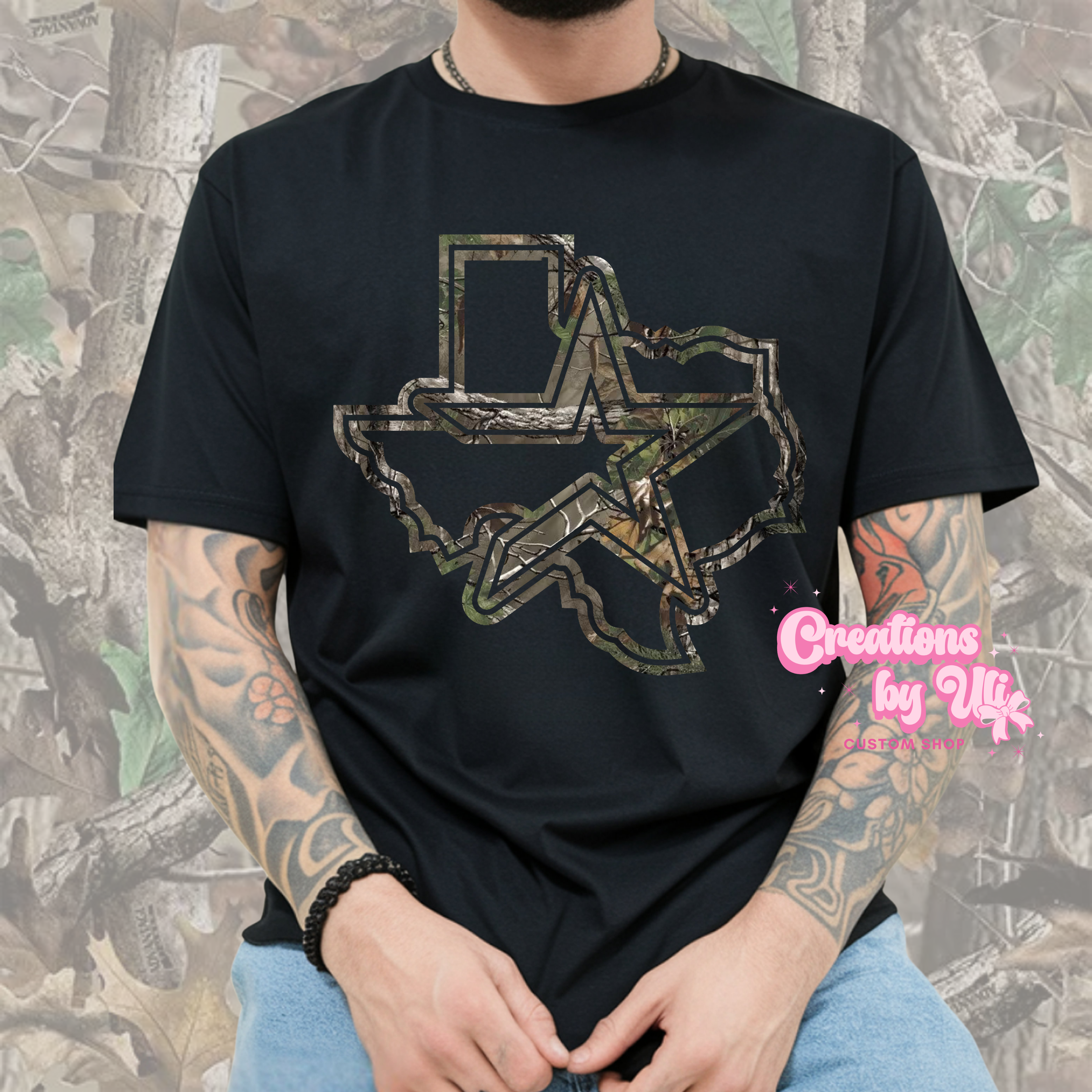 Texas Camo Outline Tee