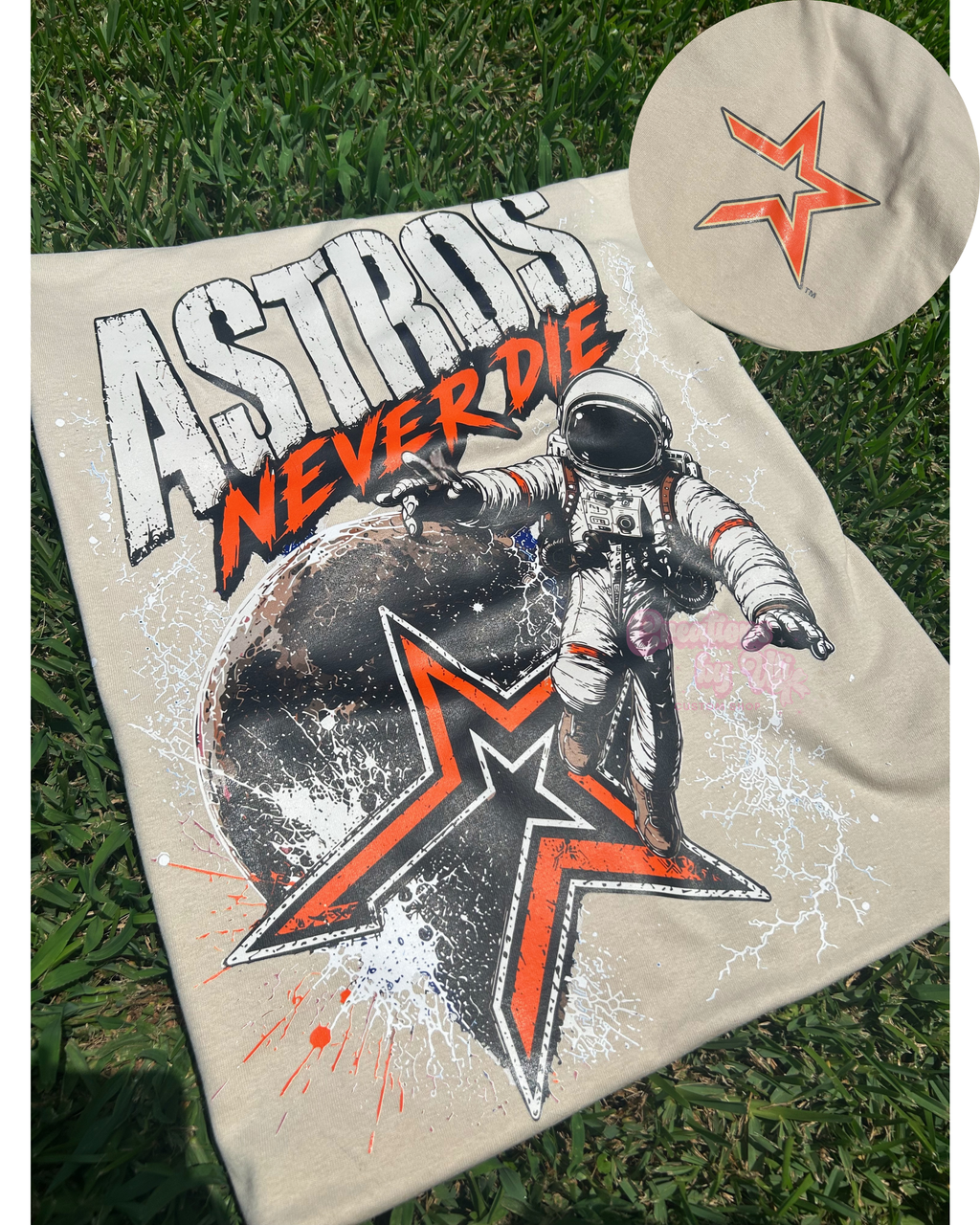 Astros Never Die Tee – Front & Back
