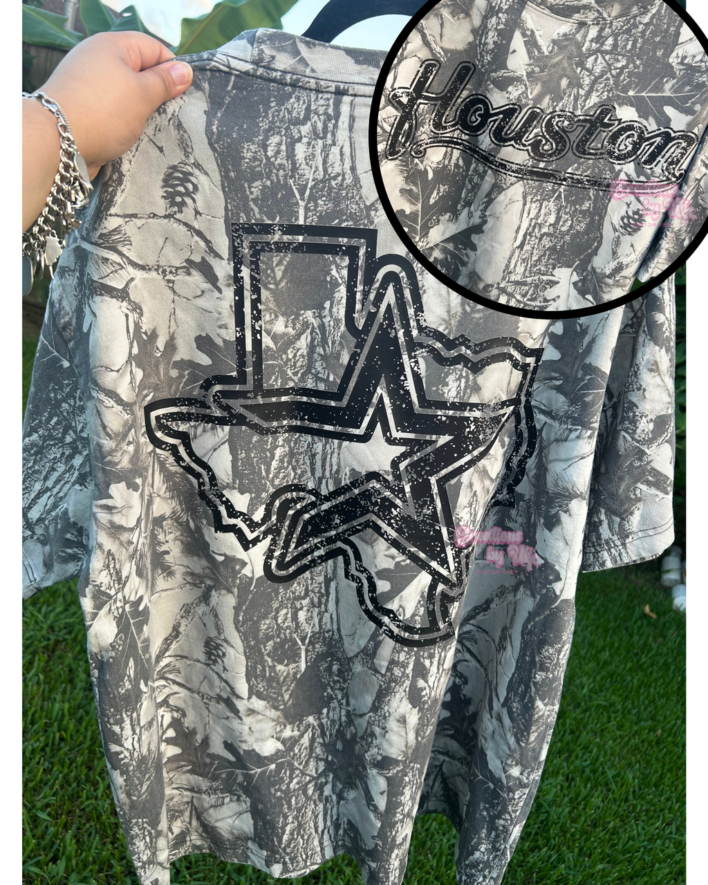Houston Camo Oversized Heavyweight Tee 7.5oz