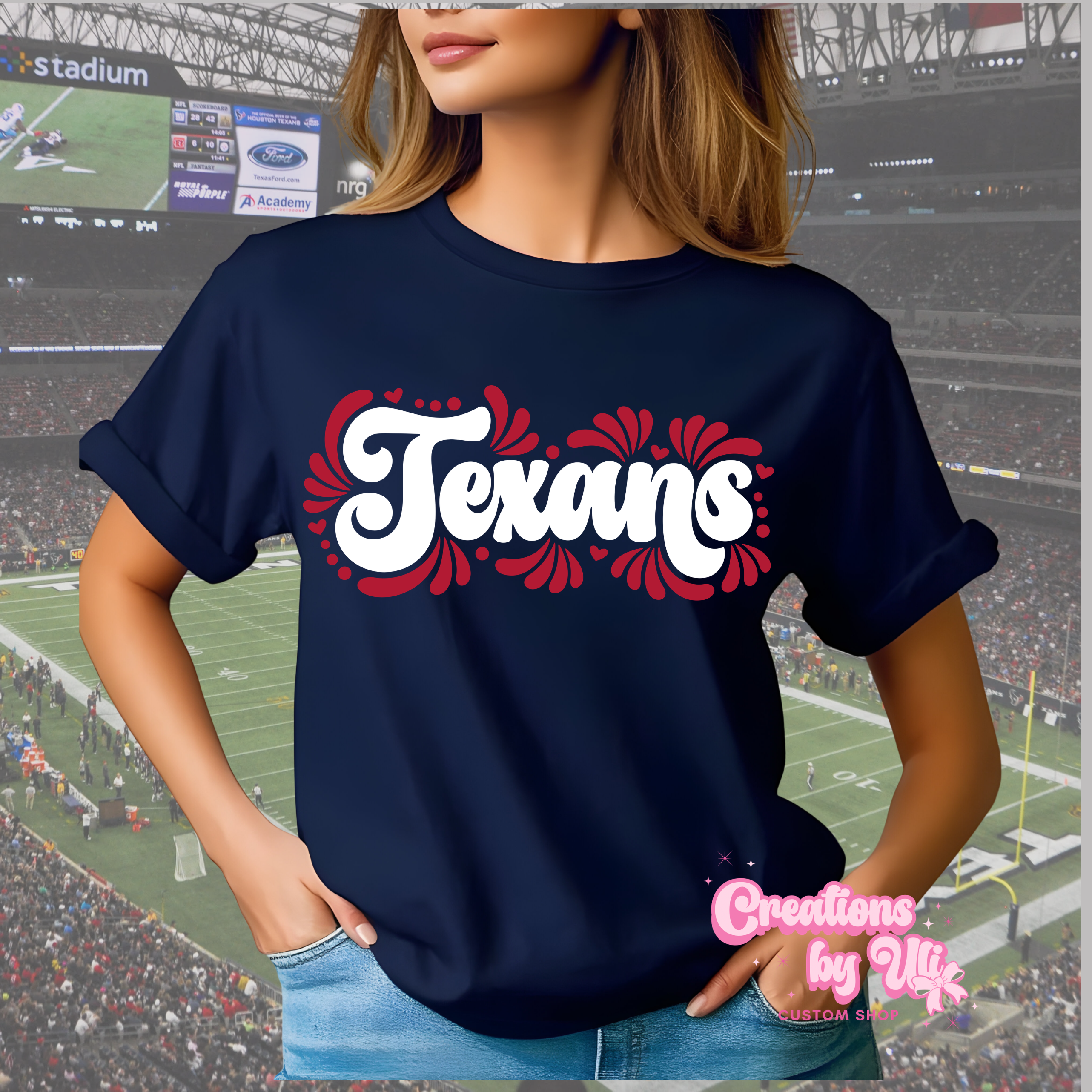 Texans Talavera Script Tee