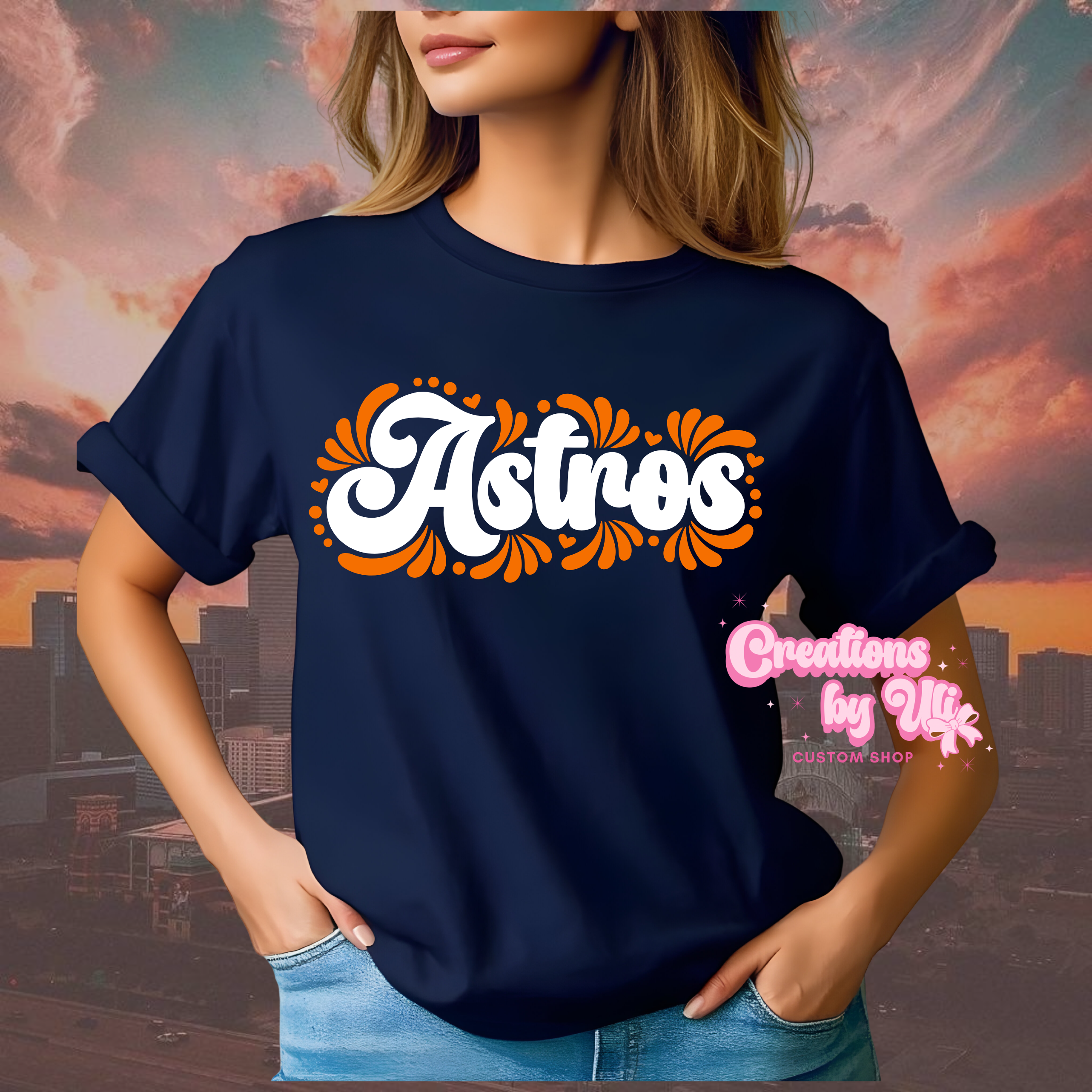 Astros Talavera Script Tee