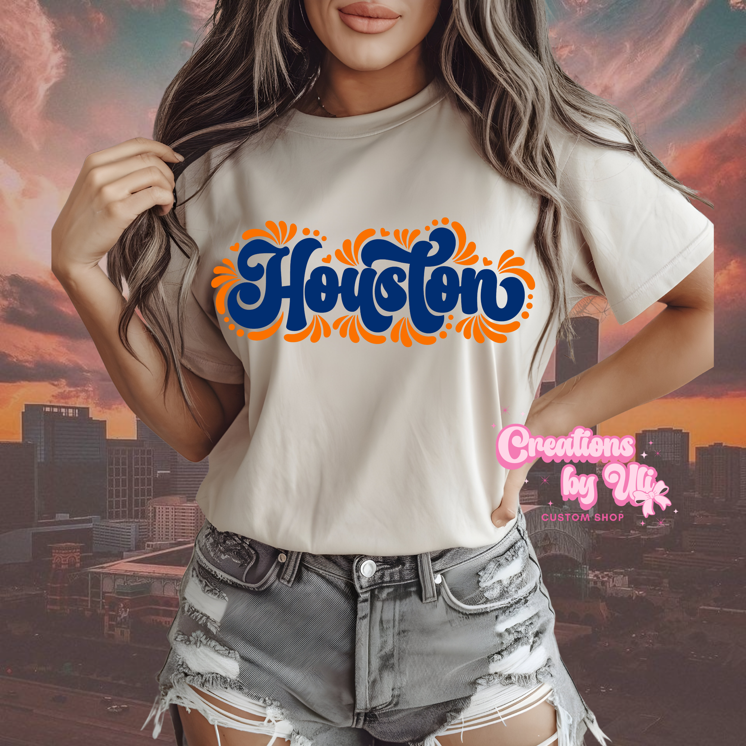 Houston Talavera Script Tee
