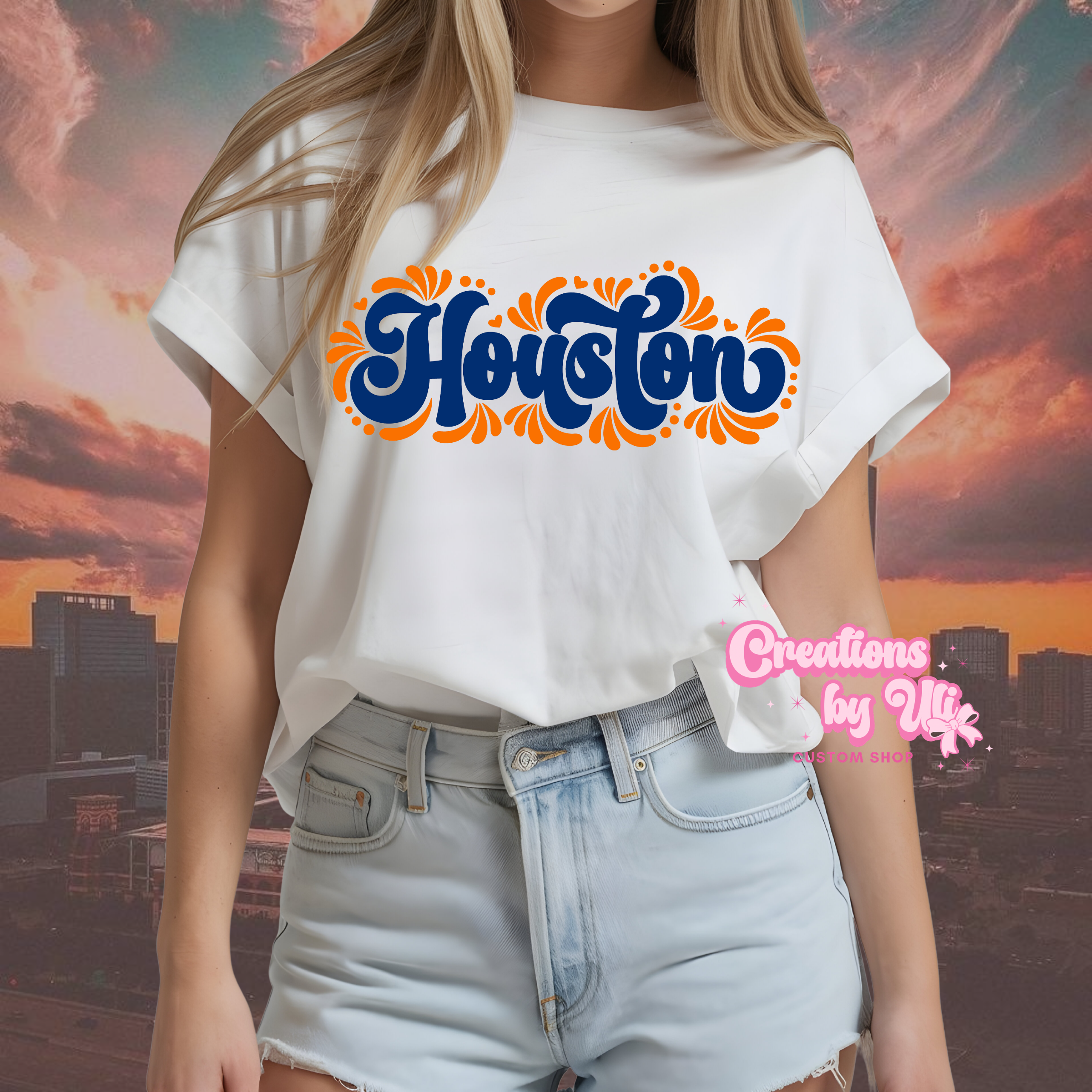 Houston Talavera Script Tee