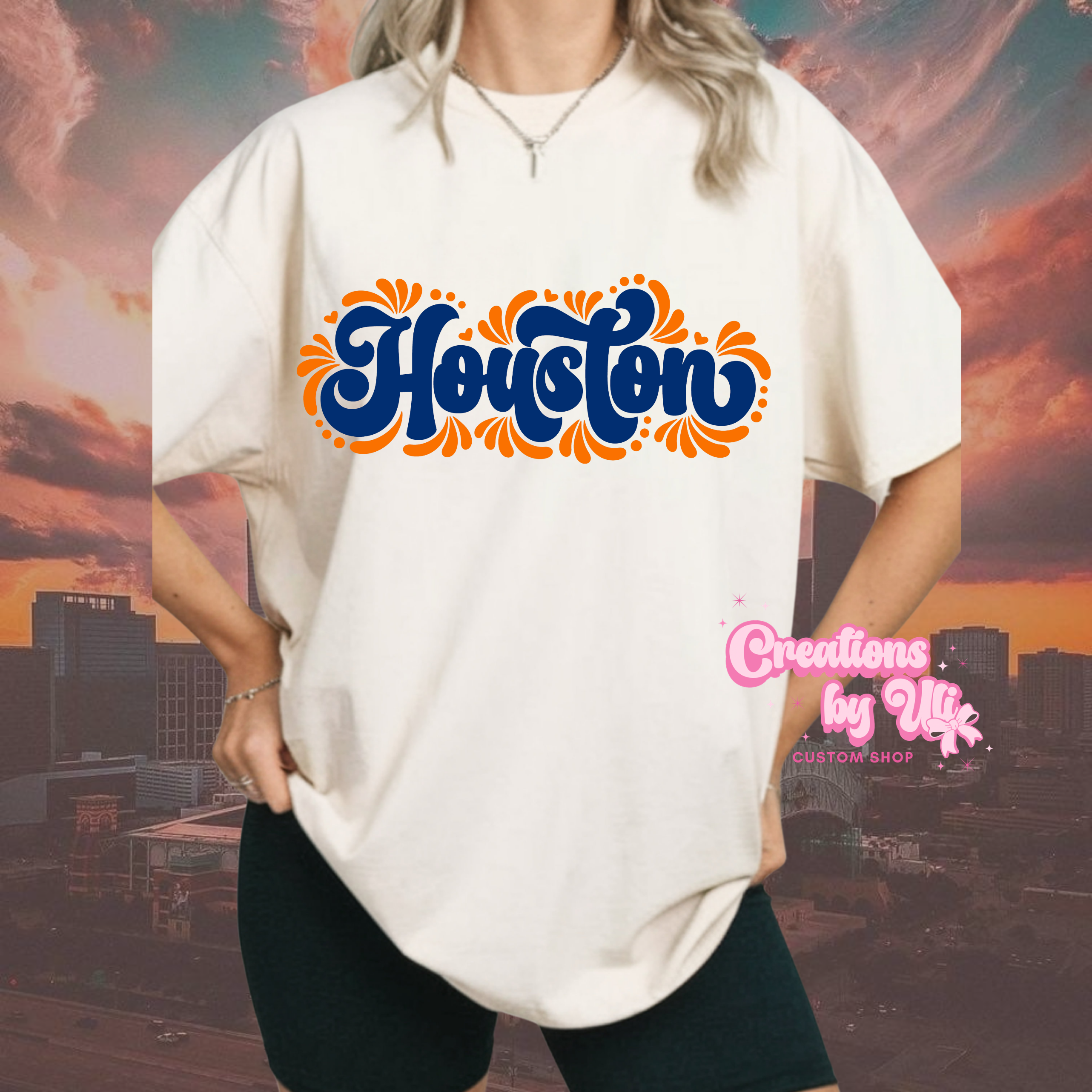Houston Talavera Script Tee