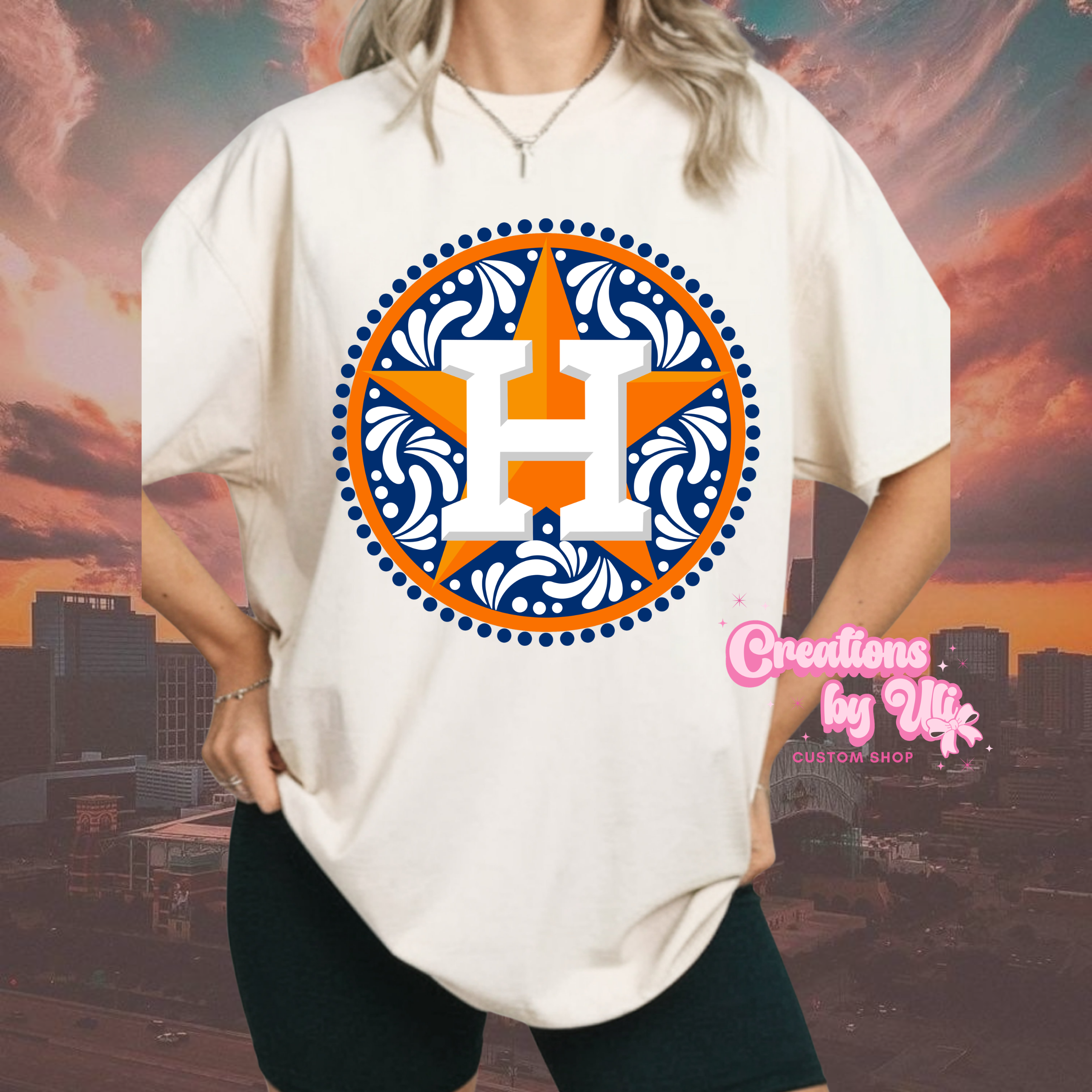 Houston Talavera Logo Tee – Navy